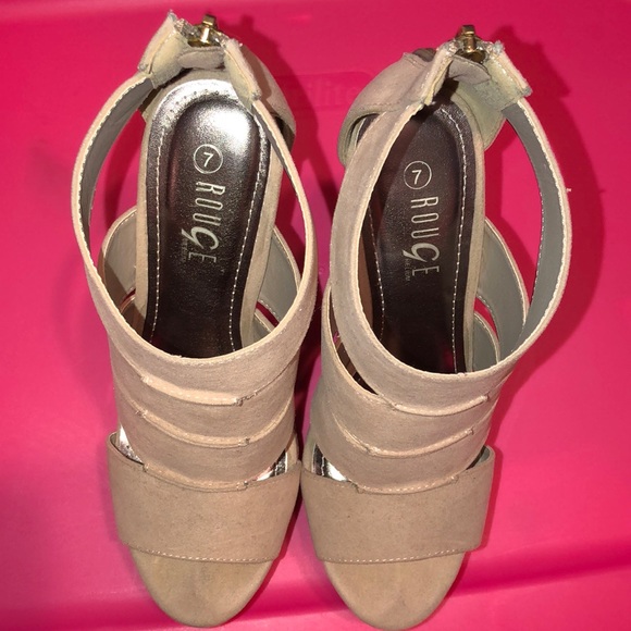 NUDE WEDGES - Picture 6 of 7